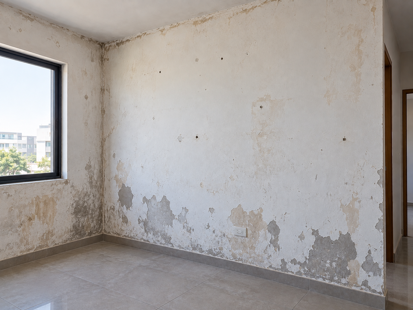 Habitación después del trabajo de pintura