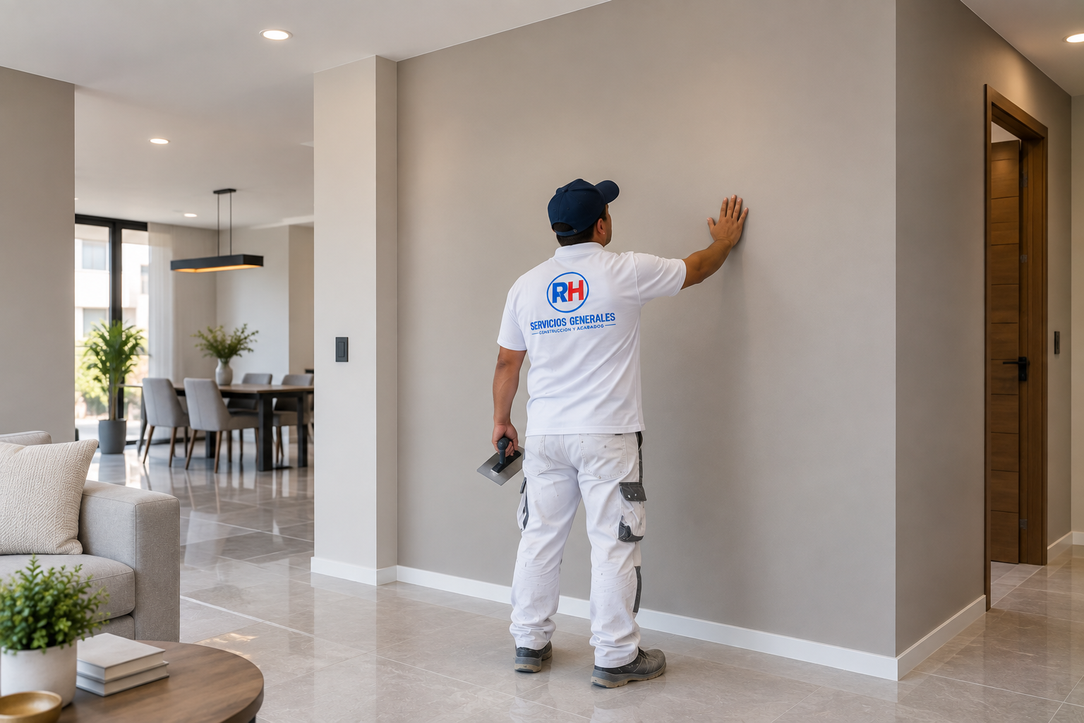 Acabado de paredes interiores